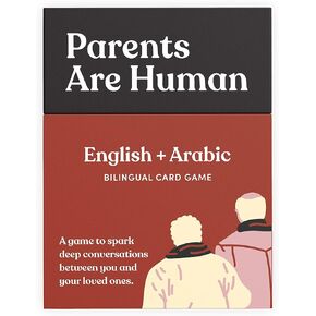 Parents Are Human Bilingual Conversation Cards - English + Arabic