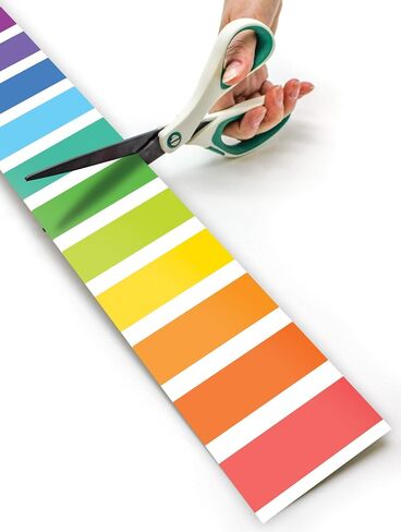 Teacher Created Resources Colorful Stripes Straight Rolled Border Trim - 50ft - Decorate Bulletin Boards, Walls, Desks, Windows, Doors, Lockers, Schools, Classrooms, Homeschool & Offices in Saudi Arabia
