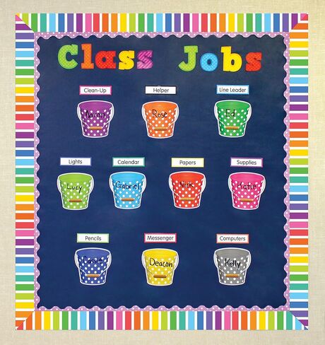 Teacher Created Resources Colorful Stripes Straight Rolled Border Trim - 50ft - Decorate Bulletin Boards, Walls, Desks, Windows, Doors, Lockers, Schools, Classrooms, Homeschool & Offices in Saudi Arabia