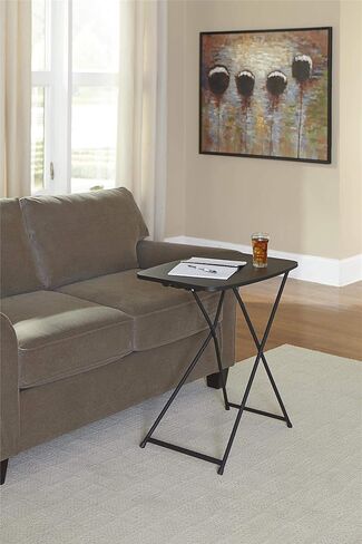 COSCO Multi-Purpose, Adjustable Height Personal Folding Activity Table, 2 Pack, Black in Saudi Arabia