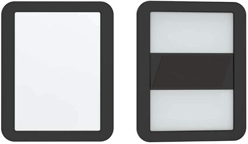 Magnetic Locker Mirror 5 ¼" x 7", AnkeyMall Magnetic Back Sticks to Any Ferrous Metal Surface, Ideal Mirror for School Locker, Bathroom, Household Refrigerator or Office Cabinet, Black in Kuwait