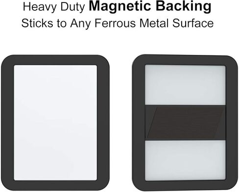Magnetic Locker Mirror 5 ¼" x 7", AnkeyMall Magnetic Back Sticks to Any Ferrous Metal Surface, Ideal Mirror for School Locker, Bathroom, Household Refrigerator or Office Cabinet, Black in Kuwait
