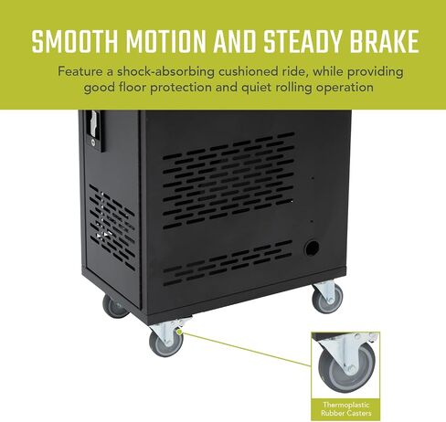 Pearington 34" x 20" 16-Device Classroom and Office Mobile Charging Storage Cart for Ipads, Chromebooks and Laptops in Saudi Arabia