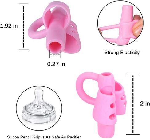 BUSHIBU Pencil Grips for Kids Handwriting, 4 Pcs Toddler Pencil Grippers, Pen Grips Trainer for Beginners Preschoolers Kindergarten Children in Saudi Arabia