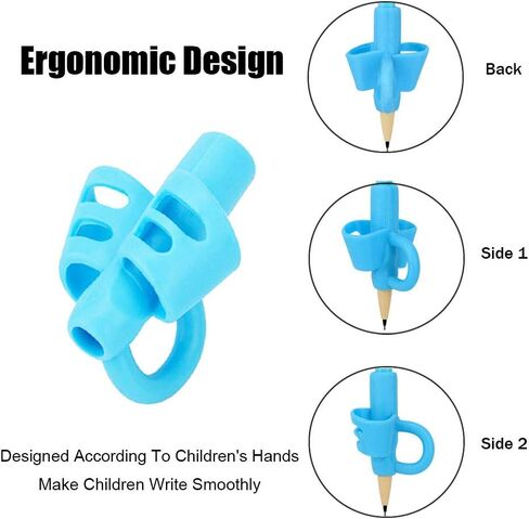 BUSHIBU Pencil Grips for Kids Handwriting, 4 Pcs Toddler Pencil Grippers, Pen Grips Trainer for Beginners Preschoolers Kindergarten Children in Saudi Arabia