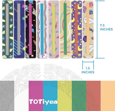 TOTiyea 14 Pieces 11IN x 8.5IN Colored Overlays for Dyslexia, Dyslexia Reading Sheets, Colored Transparency Sheets for Early Readers, School Supplies in Saudi Arabia