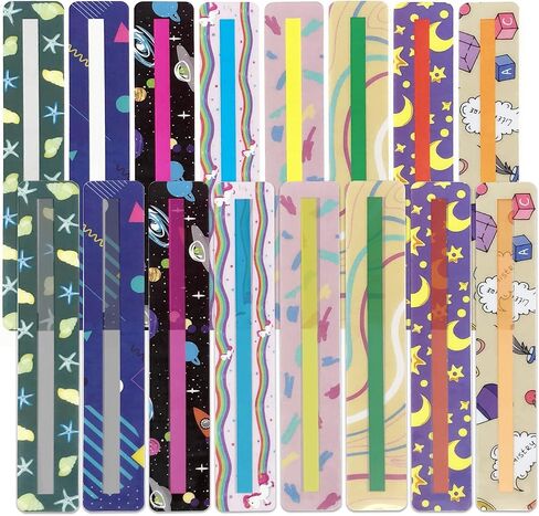 TOTiyea 14 Pieces 11IN x 8.5IN Colored Overlays for Dyslexia, Dyslexia Reading Sheets, Colored Transparency Sheets for Early Readers, School Supplies in Saudi Arabia