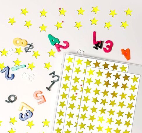1620 Pack, 9 Colors, Small Foil Star Stickers for Kids Reward Home, School, Bar, DIY and Office Decoration in Kuwait