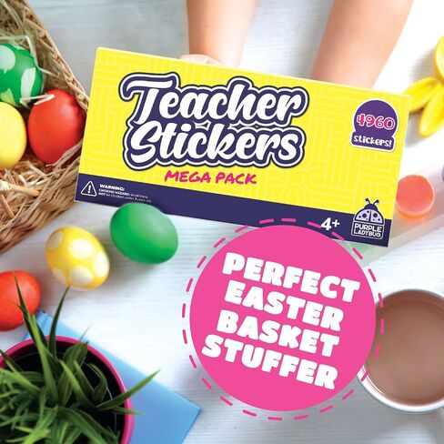 Purple Ladybug Teacher Stickers for Students - 4960 Reward Stickers for Classroom Supplies, Teacher Must-Haves & School Stickers, Small Stickers for Reward Charts in Saudi Arabia
