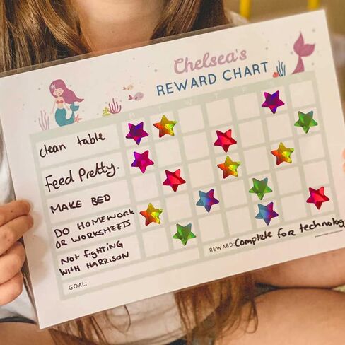 1620 Holographic Rainbow Small Star Stickers for Kids Reward, Behavior Chart, Student Planner and School Classroom Teacher Supplies, 0.6" Diameter in Saudi Arabia