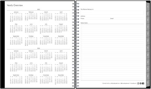 Blue Sky 2022-2023 Academic Year Monthly Planner, 8" x 10", Flexible Cover, Wirebound, Enterprise (130615-A23) in Saudi Arabia