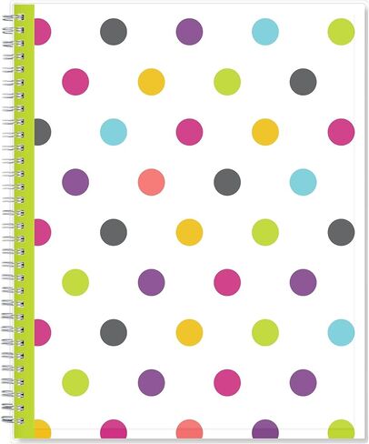 Blue Sky 2023-2024 Academic Year Teacher Weekly and Monthly Lesson Planner, 8.5" x 11", Flexible Cover, Wirebound, Dots (100330-A24) in Saudi Arabia
