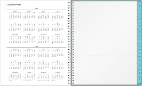 Blue Sky 2023-2024 Academic Year Teacher Weekly and Monthly Lesson Planner, 8.5" x 11", Flexible Cover, Wirebound, Dots (100330-A24) in Saudi Arabia