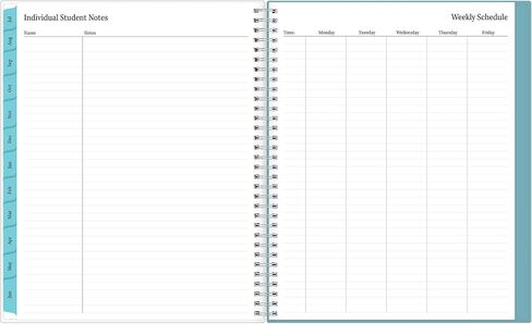 Blue Sky 2023-2024 Academic Year Teacher Weekly and Monthly Lesson Planner, 8.5" x 11", Flexible Cover, Wirebound, Dots (100330-A24) in Saudi Arabia