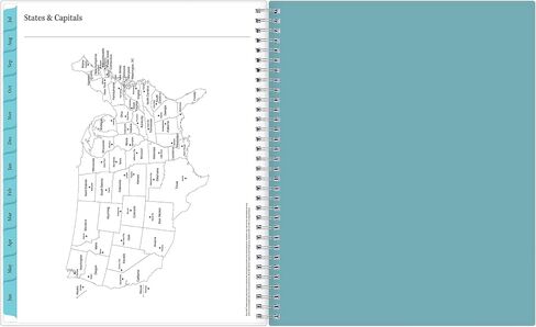 Blue Sky 2023-2024 Academic Year Teacher Weekly and Monthly Lesson Planner, 8.5" x 11", Flexible Cover, Wirebound, Dots (100330-A24) in Saudi Arabia