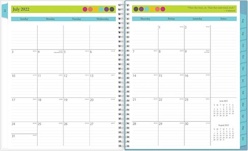 Blue Sky 2023-2024 Academic Year Teacher Weekly and Monthly Lesson Planner, 8.5" x 11", Flexible Cover, Wirebound, Dots (100330-A24) in Saudi Arabia