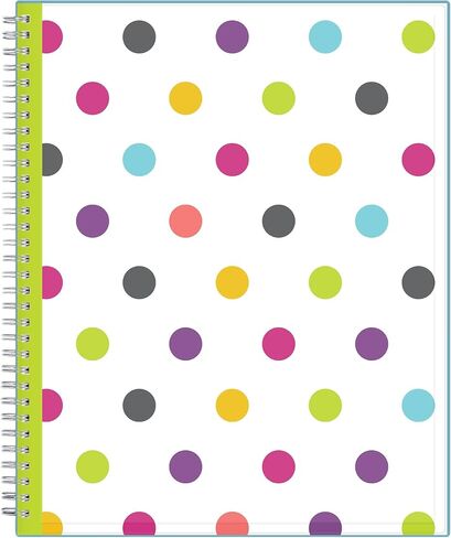 Blue Sky 2023-2024 Academic Year Teacher Weekly and Monthly Lesson Planner, 8.5" x 11", Flexible Cover, Wirebound, Dots (100330-A24) in Saudi Arabia