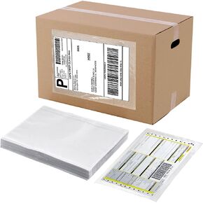 مظاريف قائمة التعبئة من RyhamPaper، أكياس مظاريف ذاتية اللصق مقاس 6 × 9 بوصة (100 قطعة)