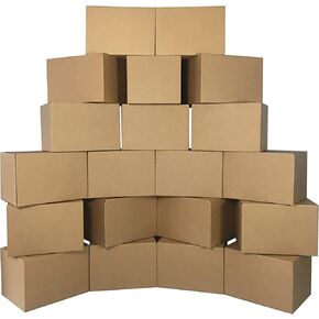 مجموعة الصناديق المتحركة من uBoxes مقاس 45.72 سم × 35.56 سم × 30.48 سم (صناديق متوسطة - عبوة من 20 قطعة) in Saudi Arabia