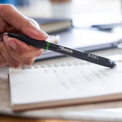 SHARPIE S-Gel, Gel Pens, Medium Point (0.7mm), Black Ink Gel Pen, 12 Count in Saudi Arabia