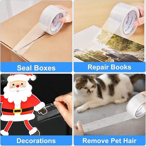 JARLINK Clear Packing Tape (18 Rolls), Heavy Duty Packaging Tape for Shipping Packaging Moving Sealing, 2.7mil Thick, 1.88 inches Wide, 60 Yards Per Roll, 1080 Total Yards in Saudi Arabia
