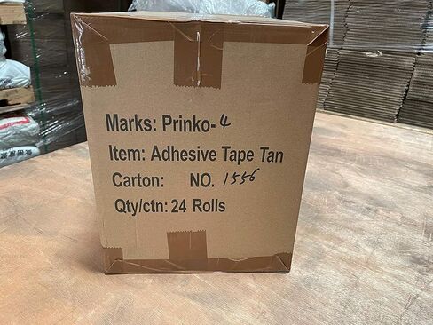 Prinko 24-Rolls Ultra Tan Brown 2.0 MIL Tape 3'' X 110 Yards (330' ft) Heavy Duty Carton Packing Packaging Sealing Tape in Kuwait