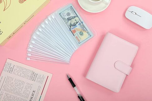 SKYDUE Budget Binder, Money Saving Binder with Zipper Envelopes, Cash Envelopes and Expense Budget Sheets for Budgeting in Saudi Arabia
