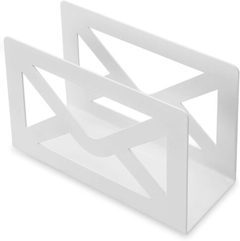 MyGift Black Metal Desktop Mail Holder with Cutout Envelope Design Home and Office Desk Letter Organizer in Saudi Arabia