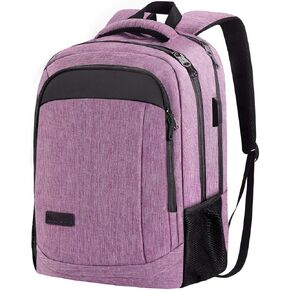 Monsdle Travel Laptop Backpack Anti Theft Backpacks with USB Charging Port, Travel Business Work Bag 15.6 Inch College Computer Bag for Men Women, Black