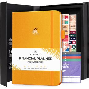 الإصدار المميز من Clever Fox Budget Planner - دفتر تعقب النفقات + 5 مظاريف نقدية، منظم مخطط الميزانية؛ كتاب الميزانية والمجلة للتحكم في أموالك، غير مؤرخين؛ غلاف فني مقاس A5 – أسود in Saudi Arabia