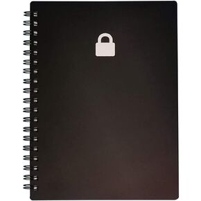 كتاب كلمات المرور الحلزوني من Nokingo مع علامات تبويب أبجدية - منظم كلمات مرور مقاس 5x7 بوصة مع علامات تبويب أبجدية لتسجيل الدخول إلى الإنترنت والموقع الإلكتروني واسم المستخدم وكلمات المرور. حارس كلمة المرور للمنزل أو المكتب in Kuwait
