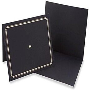 Gartner Studios Certificate Holder and Diploma Frame, Blue Certificate Holders with Gold Foil Detail, Fits 8.5" x 11" Certificate Paper, 36-Pack (54516)