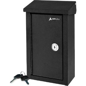 AdirOffice Large Key Drop Box – Large Capacity Commercial Grade Storage Box – Safe & Secure Parcel & Packages - for Home & Business Use (Red) in Kuwait