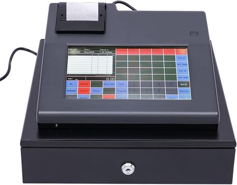 Cash Register,48 Keys Electronic Cash Register with Removable Cash Drawer and Thermal Printer,Pos Systems for Small Business/Retail/Restaurant in Saudi Arabia