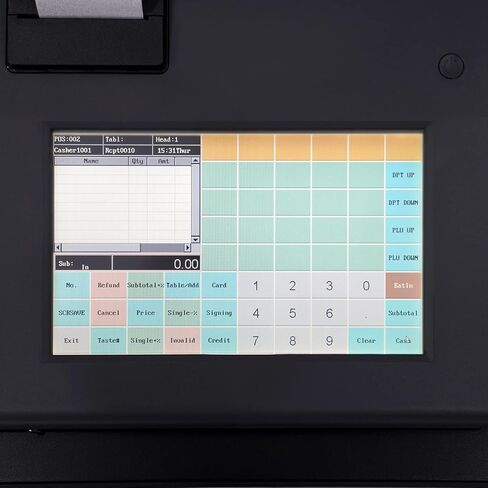 Cash Register,48 Keys Electronic Cash Register with Removable Cash Drawer and Thermal Printer,Pos Systems for Small Business/Retail/Restaurant in Saudi Arabia