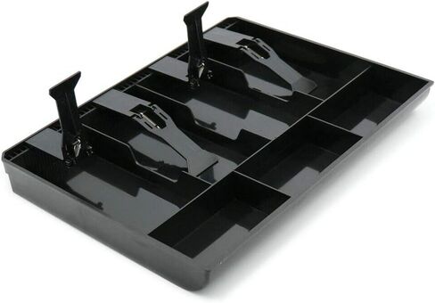 4 شبكة تسجيل النقدية صينية أمين الصندوق مع كليب فندق سوبر ماركت متجر درج العملة (أسود) in Kuwait