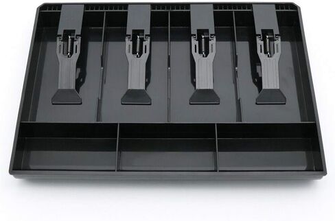 4 شبكة تسجيل النقدية صينية أمين الصندوق مع كليب فندق سوبر ماركت متجر درج العملة (أسود) in Kuwait