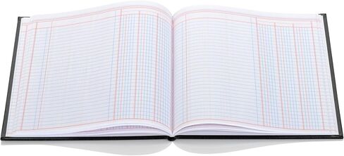 Wilson Jones Hardbound Accounting Journal, 9.25 x 7 Inches, 2 Columns, 80 Pages, 30 Lines per Page, Black (W74102A) in Kuwait