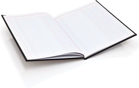 Wilson Jones Hardbound Accounting Journal, 9.25 x 7 Inches, 2 Columns, 80 Pages, 30 Lines per Page, Black (W74102A) in Kuwait