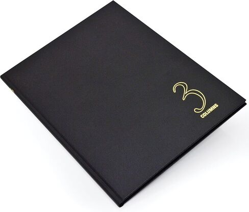 Wilson Jones Hardbound Accounting Journal, 9.25 x 7 Inches, 2 Columns, 80 Pages, 30 Lines per Page, Black (W74102A) in Kuwait