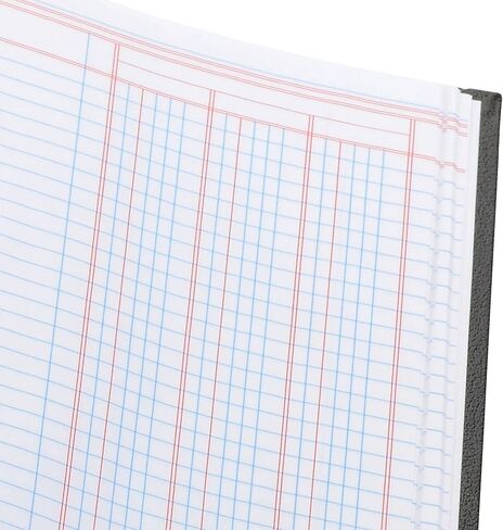 Wilson Jones Hardbound Accounting Journal, 9.25 x 7 Inches, 2 Columns, 80 Pages, 30 Lines per Page, Black (W74102A) in Kuwait