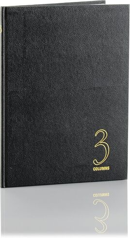 Wilson Jones Hardbound Accounting Journal, 9.25 x 7 Inches, 2 Columns, 80 Pages, 30 Lines per Page, Black (W74102A) in Kuwait
