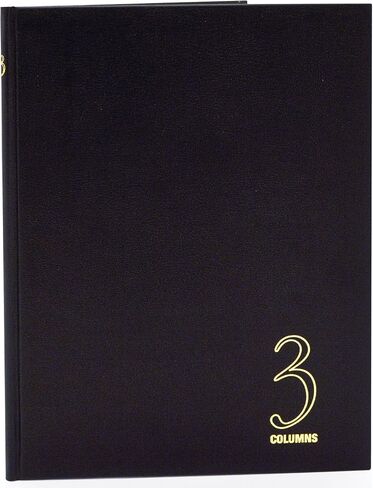 Wilson Jones Hardbound Accounting Journal, 9.25 x 7 Inches, 2 Columns, 80 Pages, 30 Lines per Page, Black (W74102A) in Kuwait
