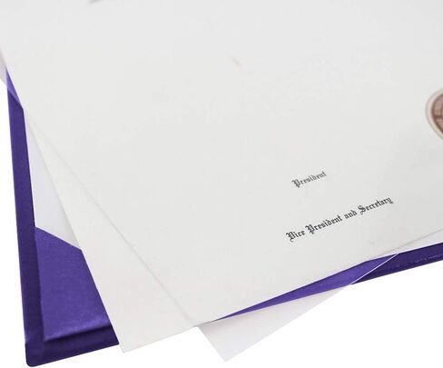 GraduationMall 8.5"x11" Smooth Padded Diploma Cover Certificate Holder White,1-Pack in Saudi Arabia