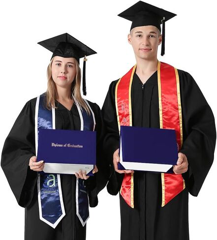 GraduationMall 8.5"x11" Smooth Padded Diploma Cover Certificate Holder White,1-Pack in Saudi Arabia