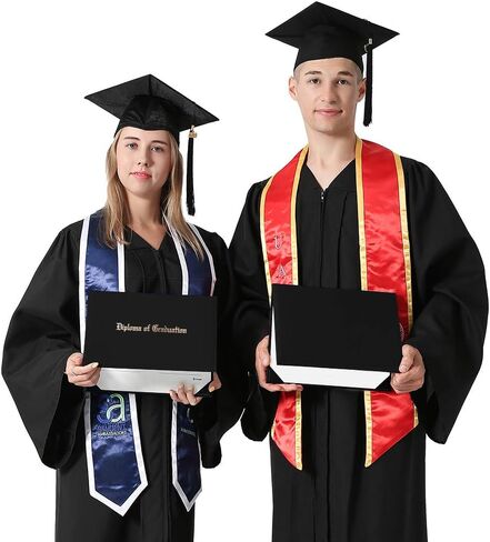GraduationMall مقاس 8.5 بوصة × 11 بوصة حامل شهادة بغطاء دبلومة مبطن ناعم باللون الأرجواني in Kuwait