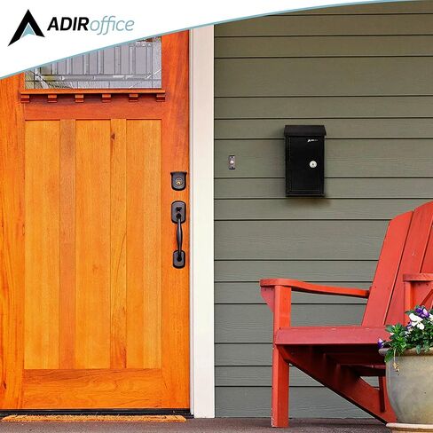 AdirOffice Large Key Drop Box – Large Capacity Commercial Grade Storage Box – Safe & Secure Parcel & Packages - for Home & Business Use (Red) in Kuwait