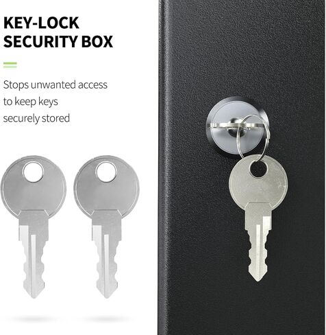 Uniclife 28 Key Cabinet Steel Security Lock Box with Combination Lock-Black in Kuwait