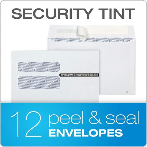 Adams W2 Forms 2020, Tax Kit for 12 Employees, 6-Part Laser W2 Forms, 3 W3, Self Seal W2 Envelopes & Adams Tax Forms Helper Online (TXA12618-20), White, 8-1/2 x 11 in Saudi Arabia
