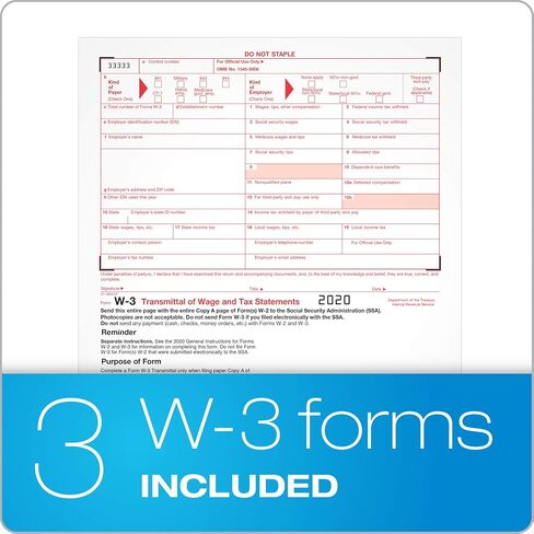 Adams W2 Forms 2020, Tax Kit for 12 Employees, 6-Part Laser W2 Forms, 3 W3, Self Seal W2 Envelopes & Adams Tax Forms Helper Online (TXA12618-20), White, 8-1/2 x 11 in Saudi Arabia